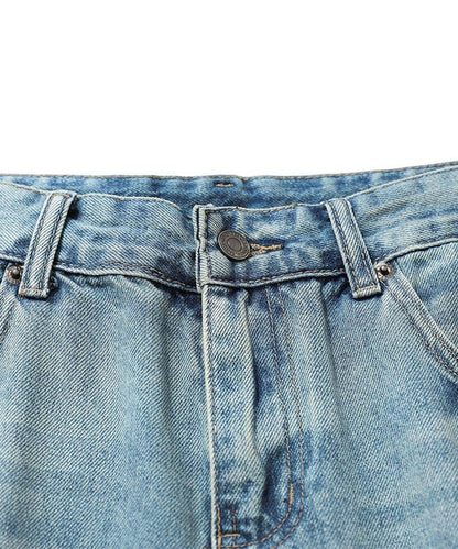 HOOK バレルレッグ ワイドデニム ハーフパンツ (SS)