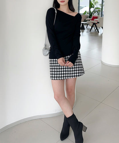 【Jasmine】アシンメトリーニットプルオーバー