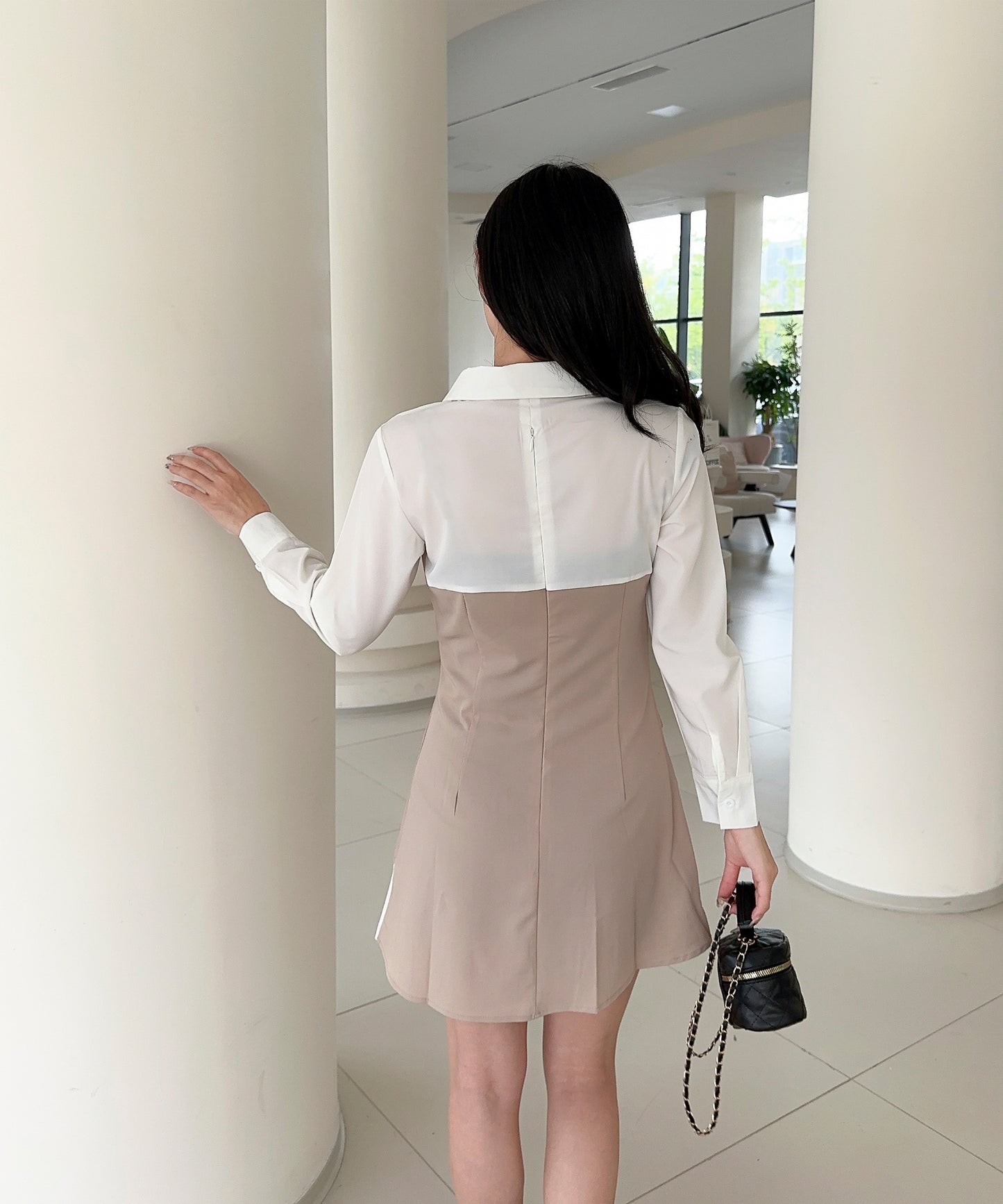 【Jasmine】レイヤード風アシンメトリーワンピース