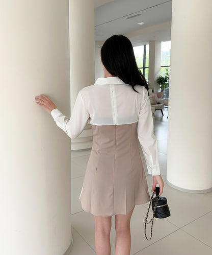 【Jasmine】レイヤード風アシンメトリーワンピース