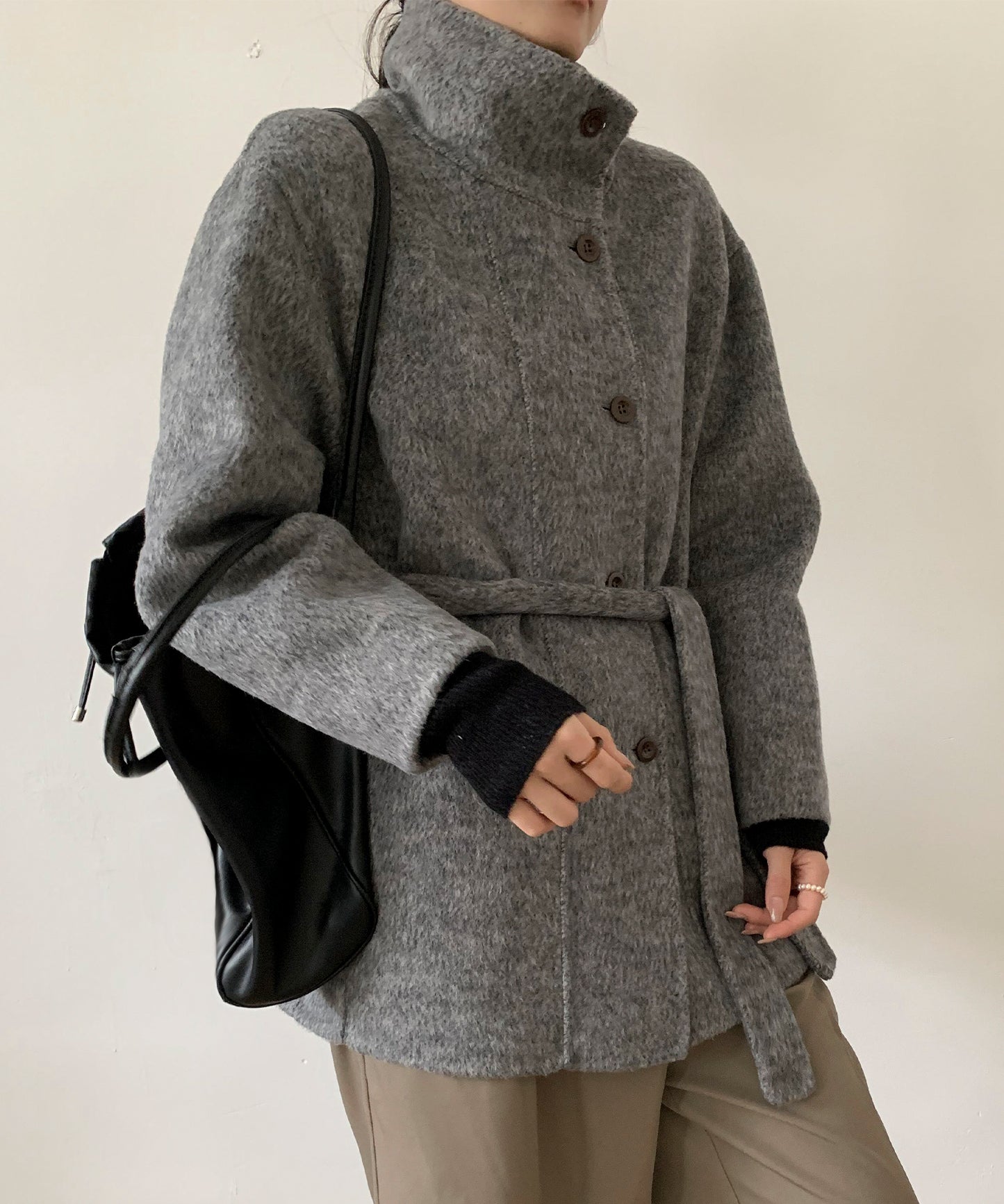 DECADE CLASSIC リバーウールステンカラーコート