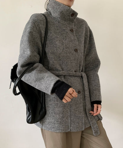 DECADE CLASSIC リバーウールステンカラーコート