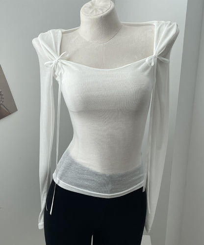 【Jasmine】リボンスリムTシャツ