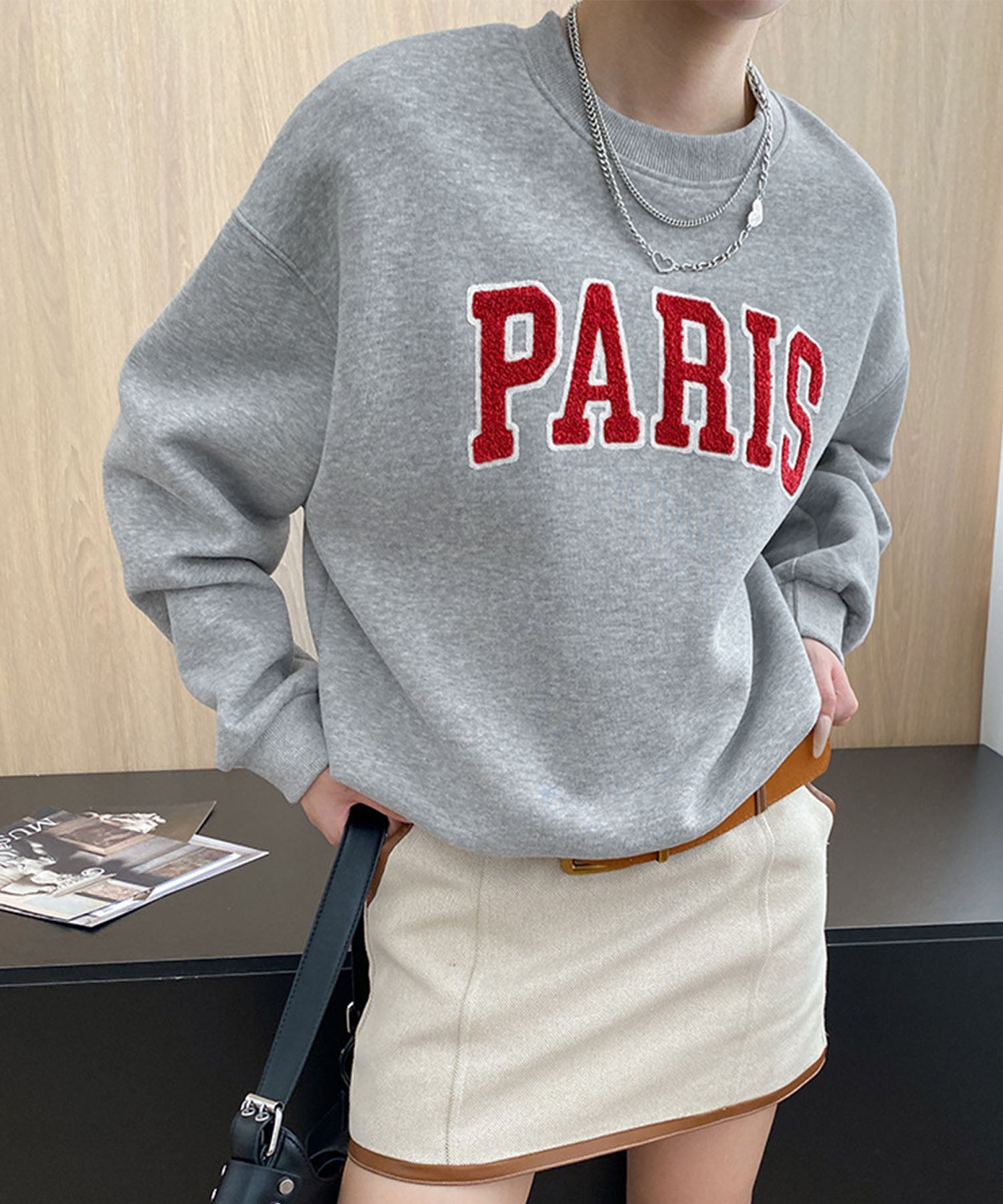 aimoha/サガラ刺繍 ビッグスウェット