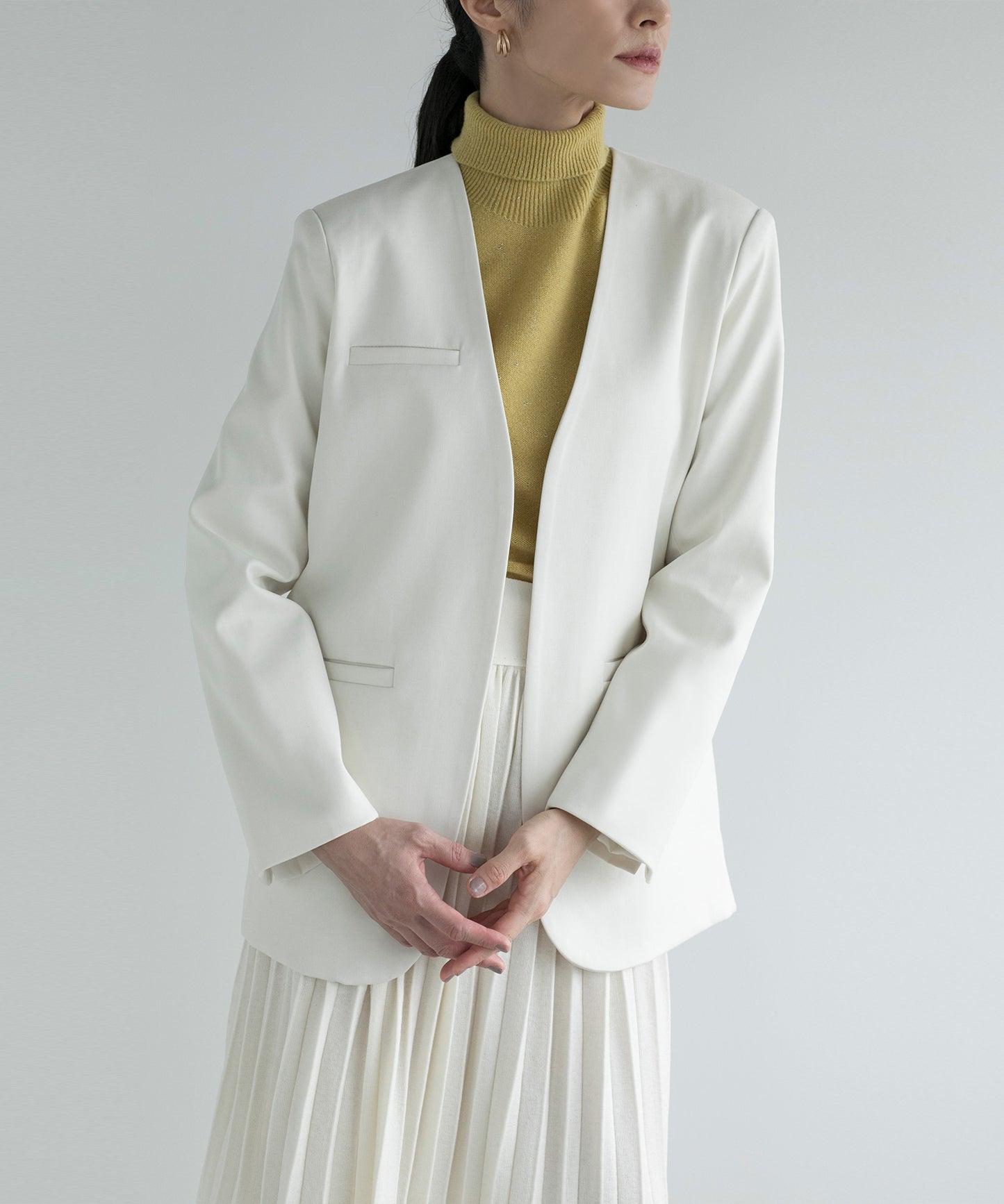 【DECADE CLASSIC】ノーカラー ジャケット