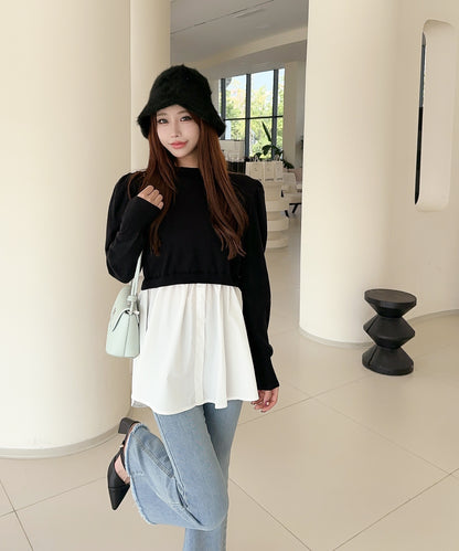 【Jasmine】シャーリングパールトップス