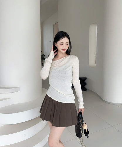 【Jasmine】アシンメトリーニットプルオーバー