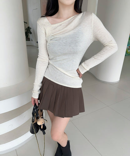 【Jasmine】アシンメトリーニットプルオーバー