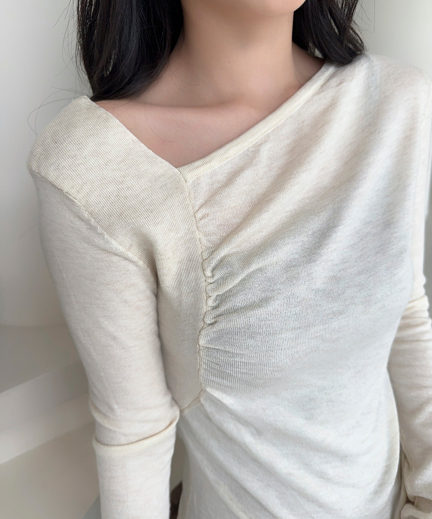 【Jasmine】アシンメトリーニットプルオーバー