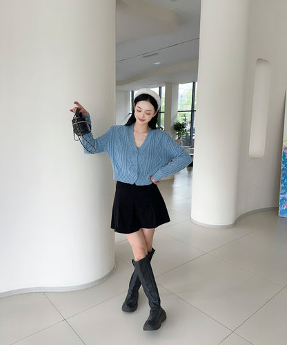 【Jasmine】ケーブル編みニットカーディガン+ニットキャミソール