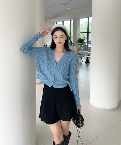 【Jasmine】ケーブル編みニットカーディガン+ニットキャミソール