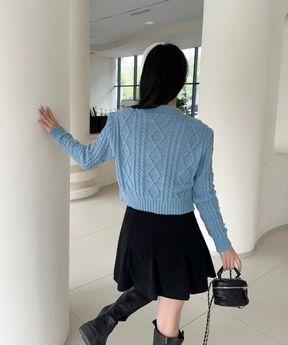 【Jasmine】ケーブル編みニットカーディガン+ニットキャミソール