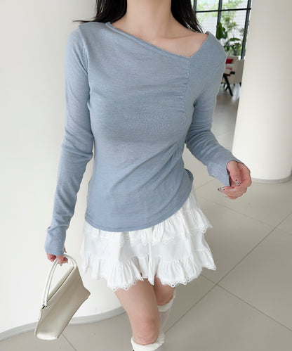 【Jasmine】アシンメトリーニットプルオーバー