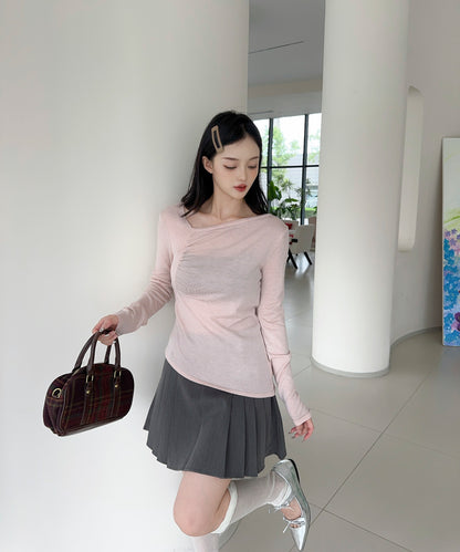 【Jasmine】アシンメトリーニットプルオーバー