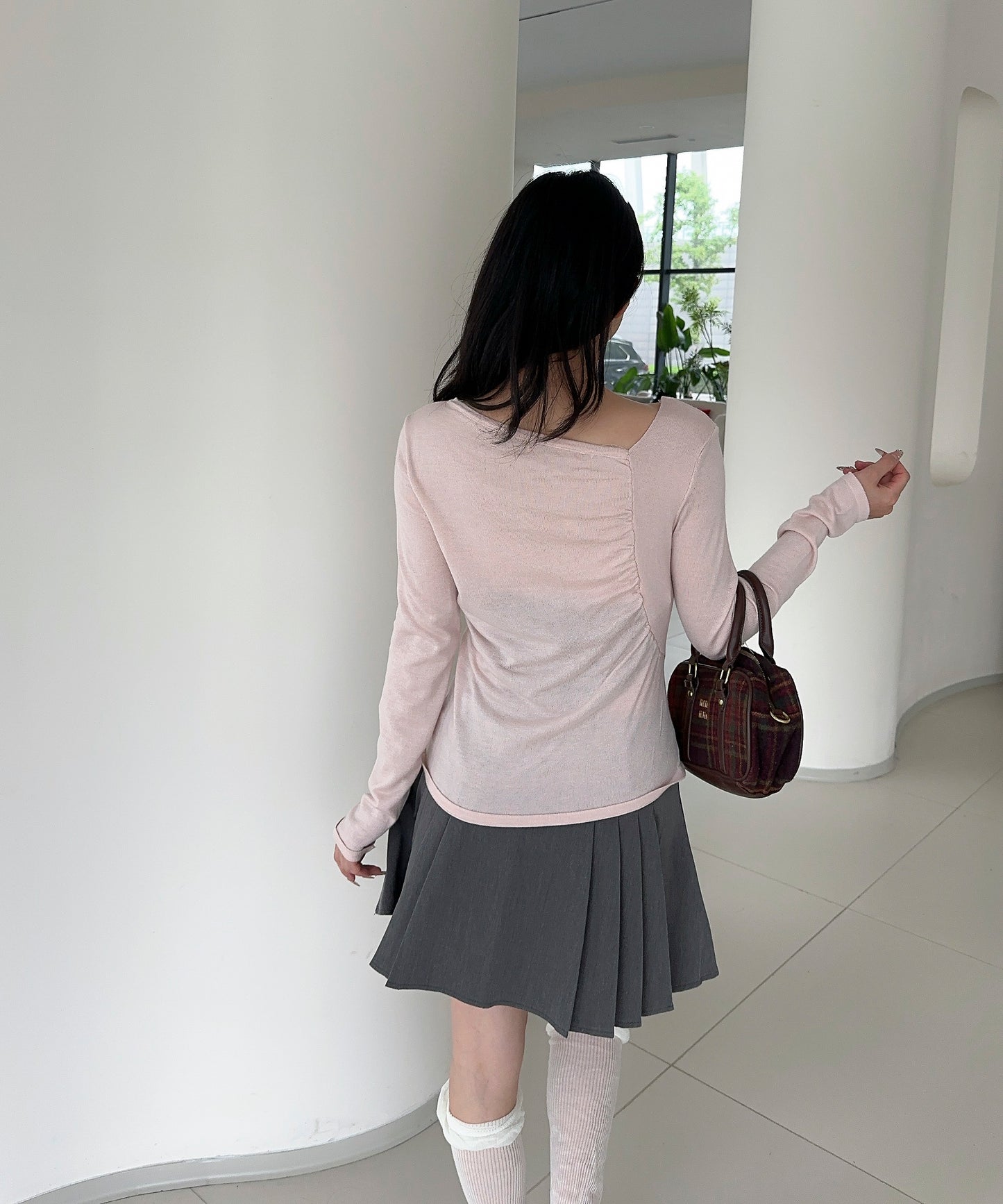 【Jasmine】アシンメトリーニットプルオーバー