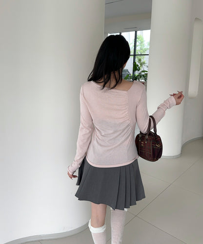 【Jasmine】アシンメトリーニットプルオーバー