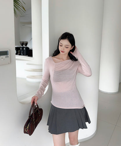 【Jasmine】アシンメトリーニットプルオーバー