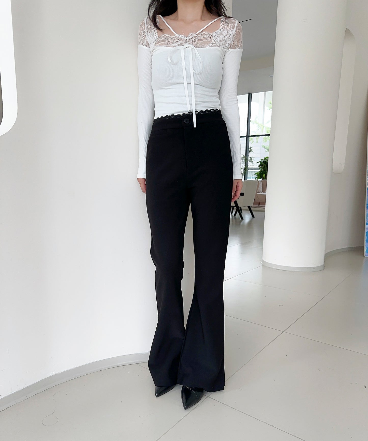 【Jasmine】ハイウエストフレアパンツ