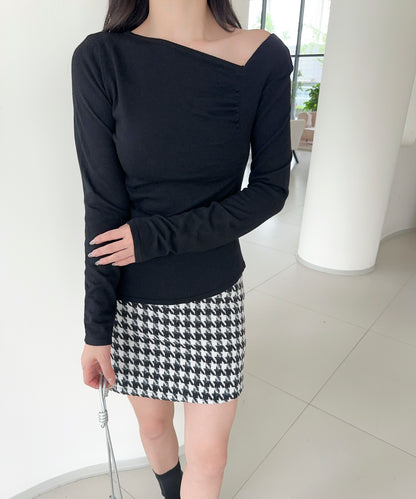 【Jasmine】アシンメトリーニットプルオーバー