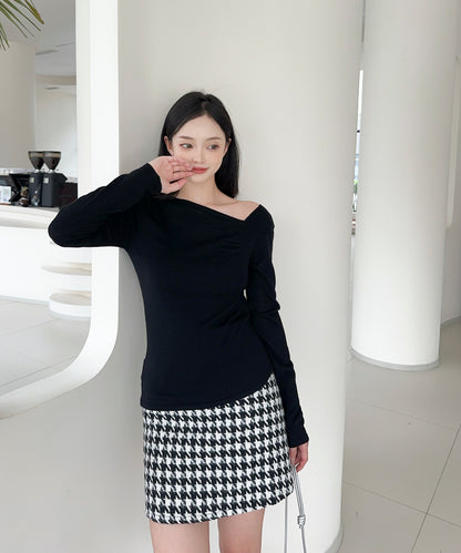 【Jasmine】アシンメトリーニットプルオーバー