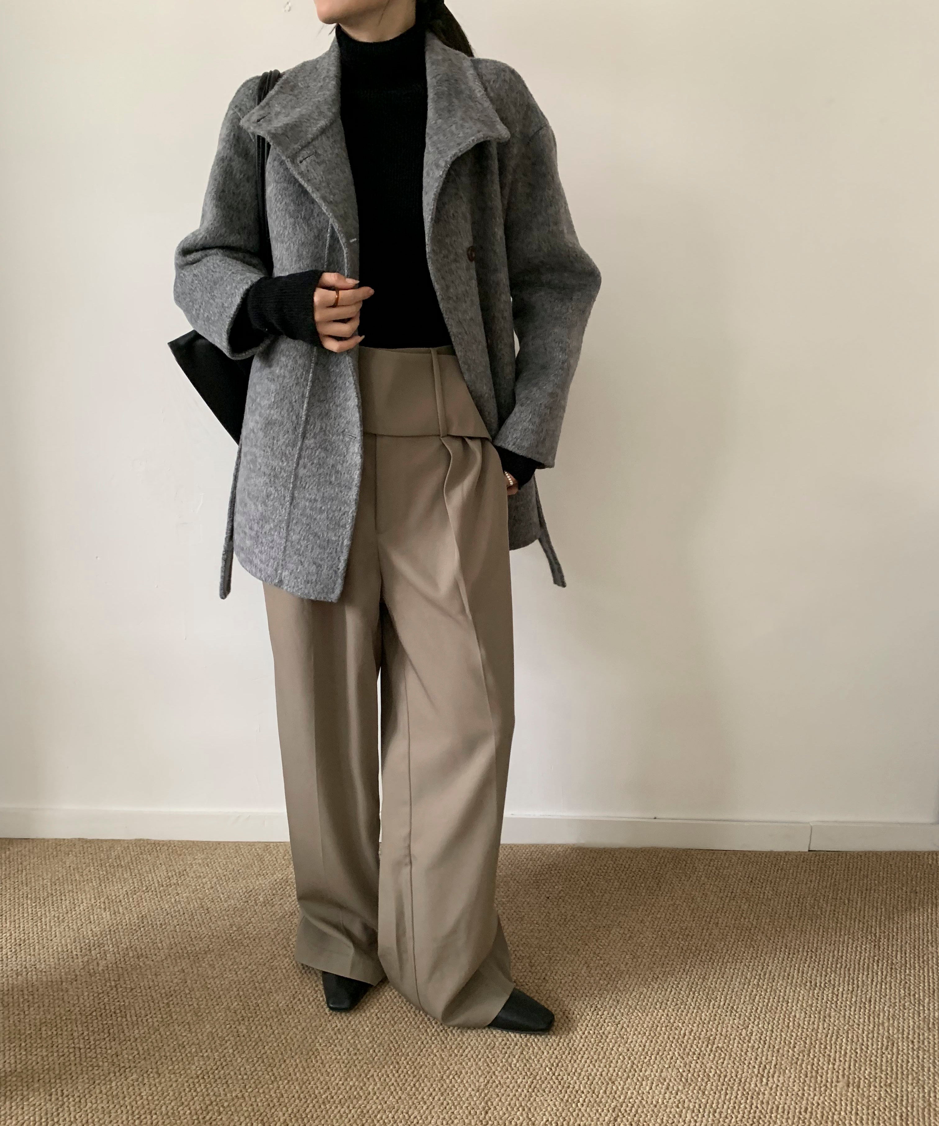 DECADE CLASSIC リバーウールステンカラーコート