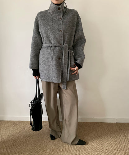 DECADE CLASSIC リバーウールステンカラーコート