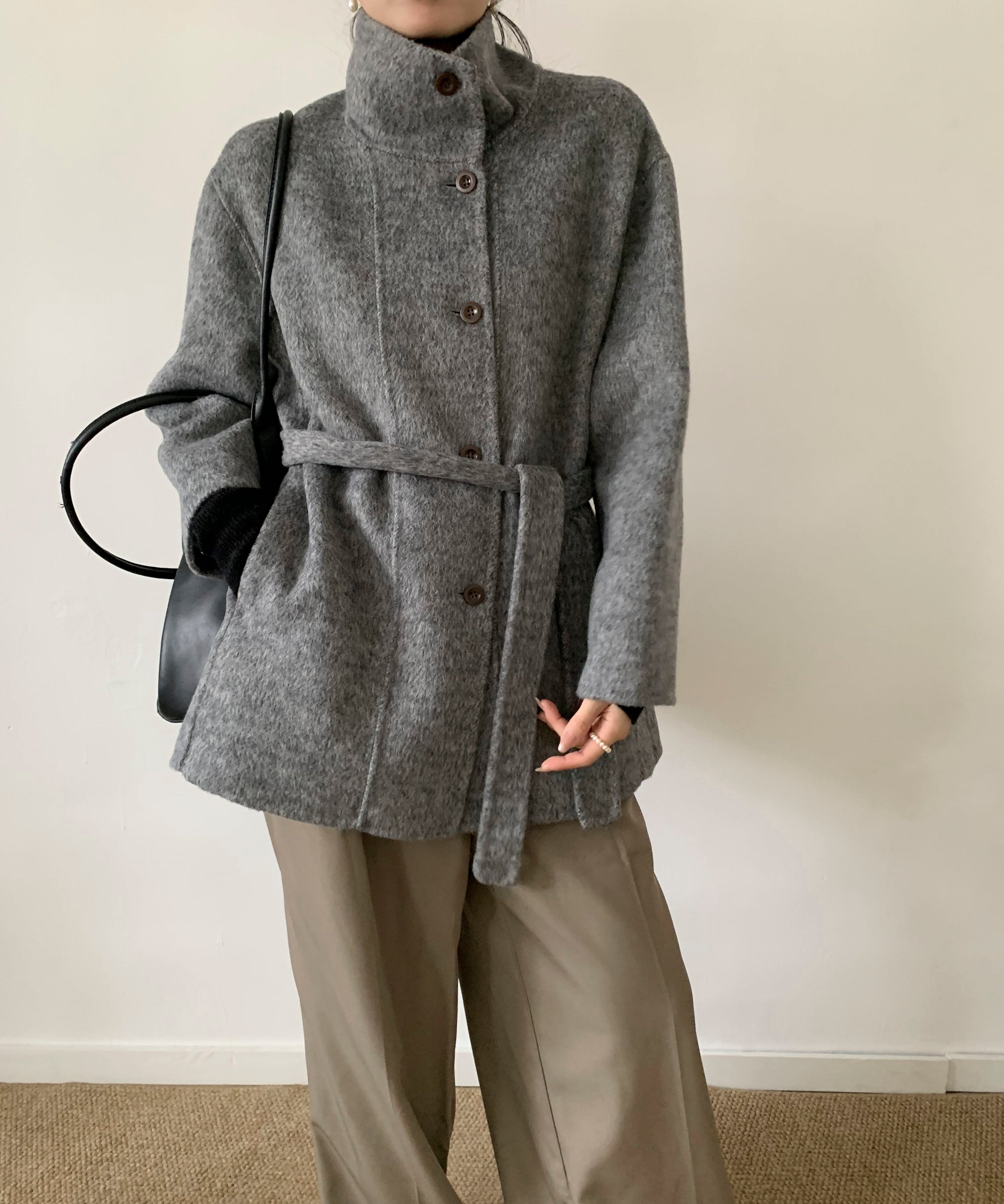 DECADE CLASSIC リバーウールステンカラーコート