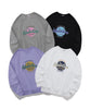 [HOOK -original-] Standard all-embroidered pop-style sweatshirt