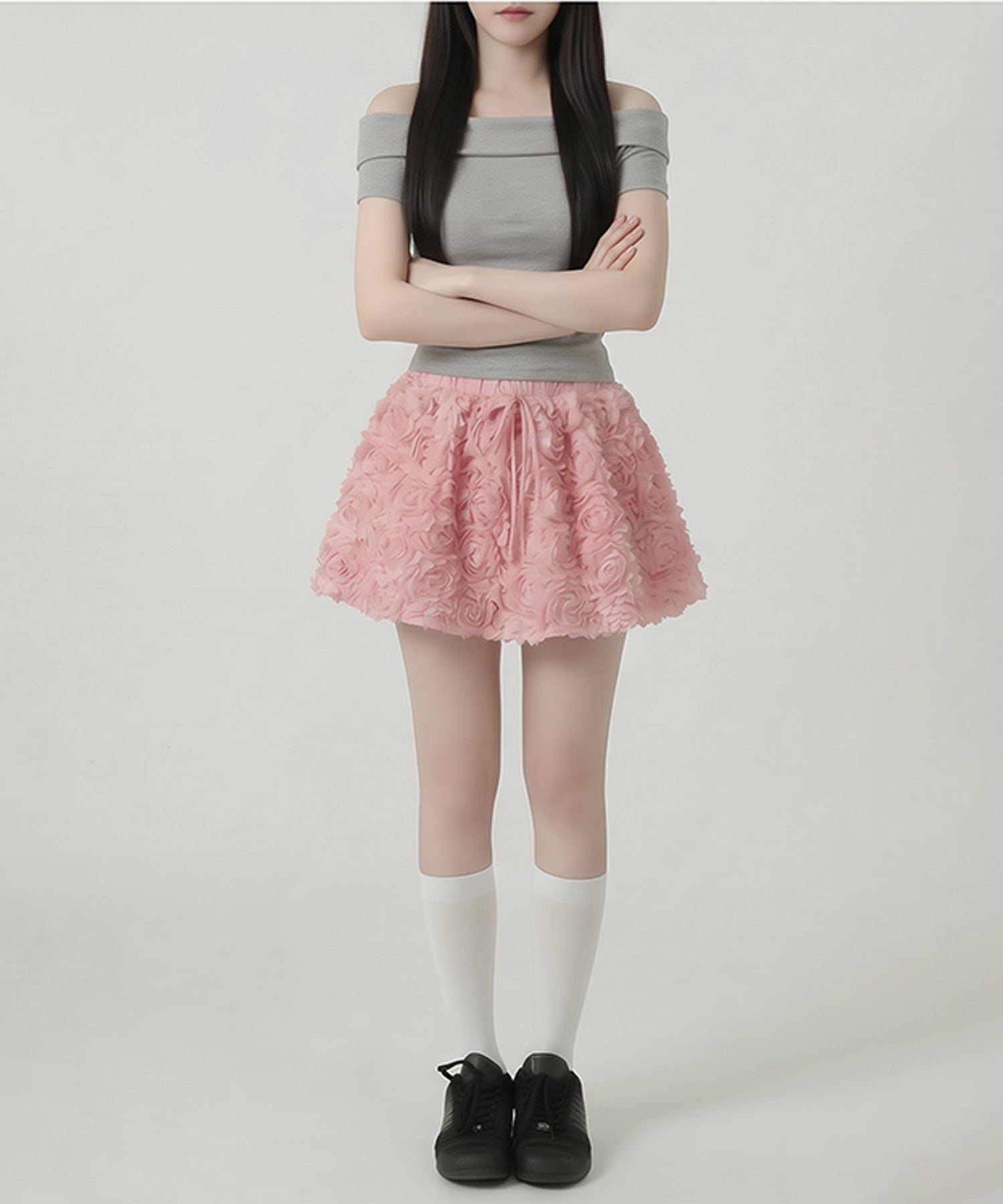 HOOK for girls　立体ローズミニスカート