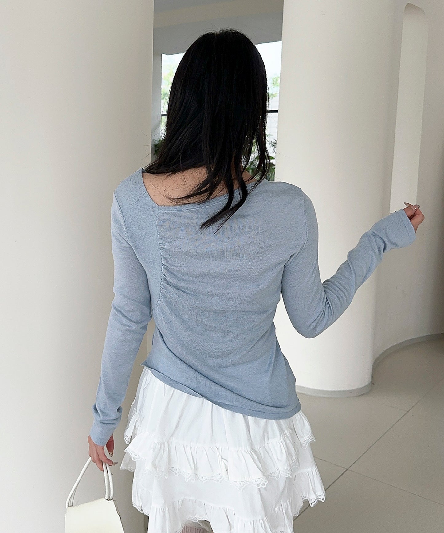 【Jasmine】アシンメトリーニットプルオーバー