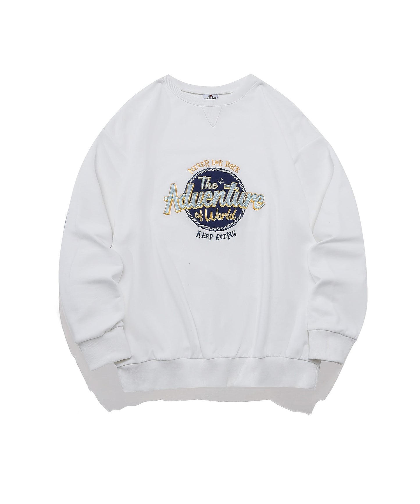 [HOOK -original-] Standard all-embroidered pop-style sweatshirt