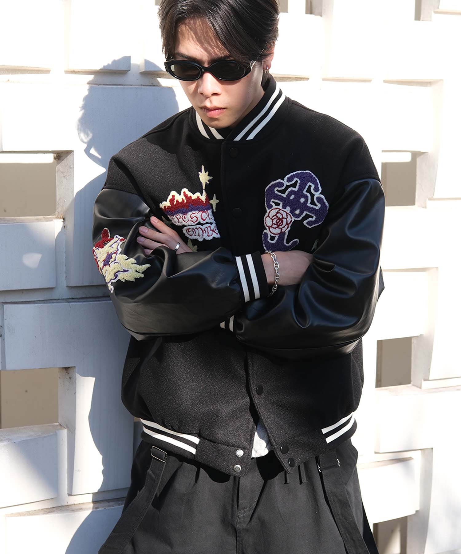 HOOK -original-　サガラ刺繍ワッペンスタジャン