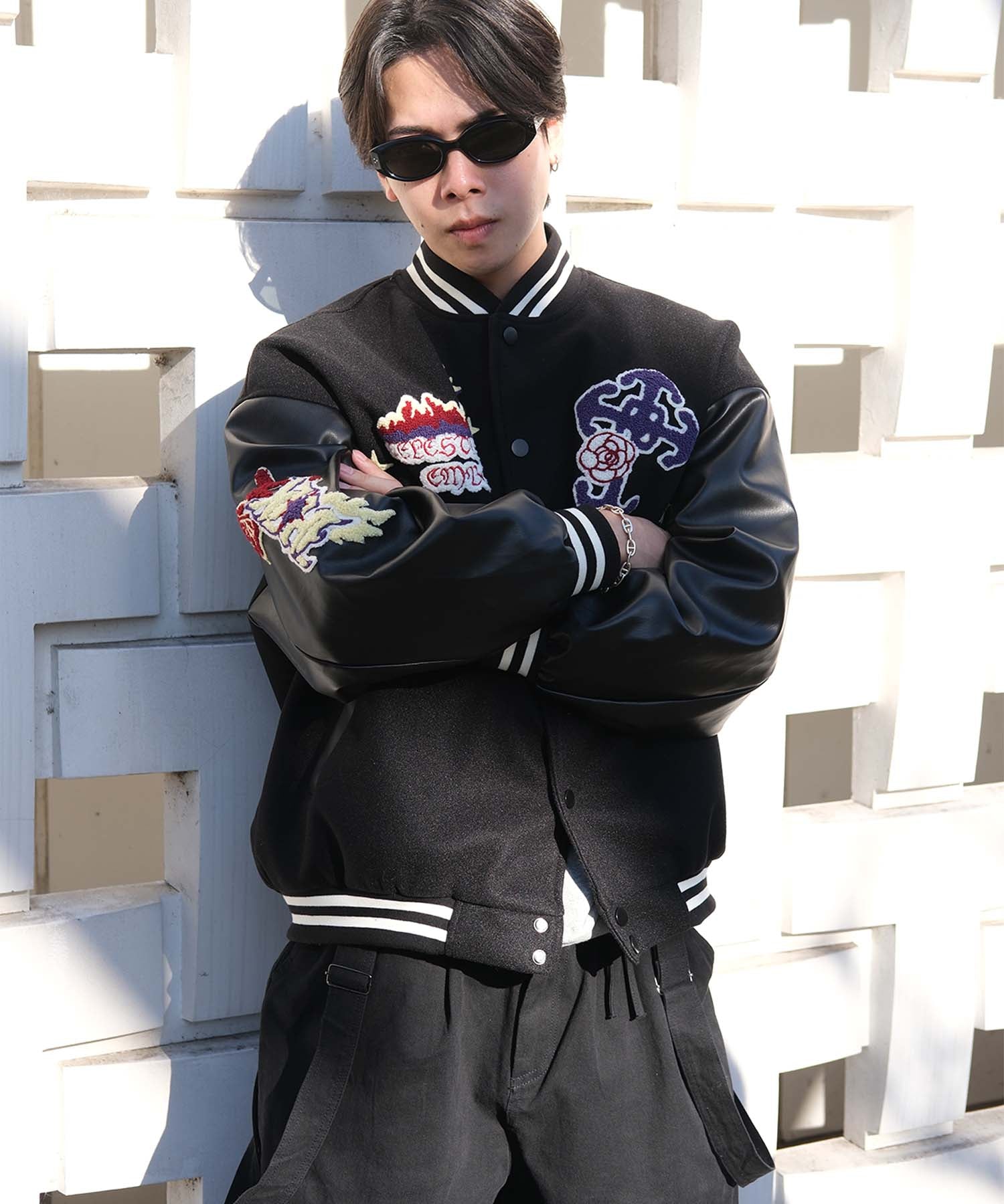 HOOK -original-　サガラ刺繍ワッペンスタジャン