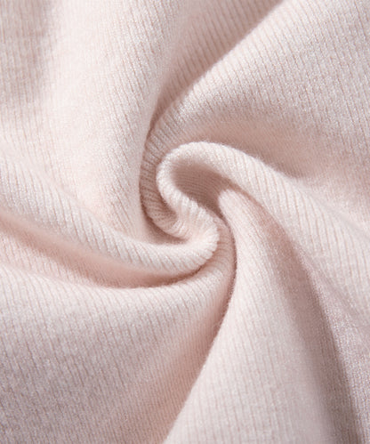 HOOK for girls レースハートプリントリボン付きペプラムニットプルオーバー