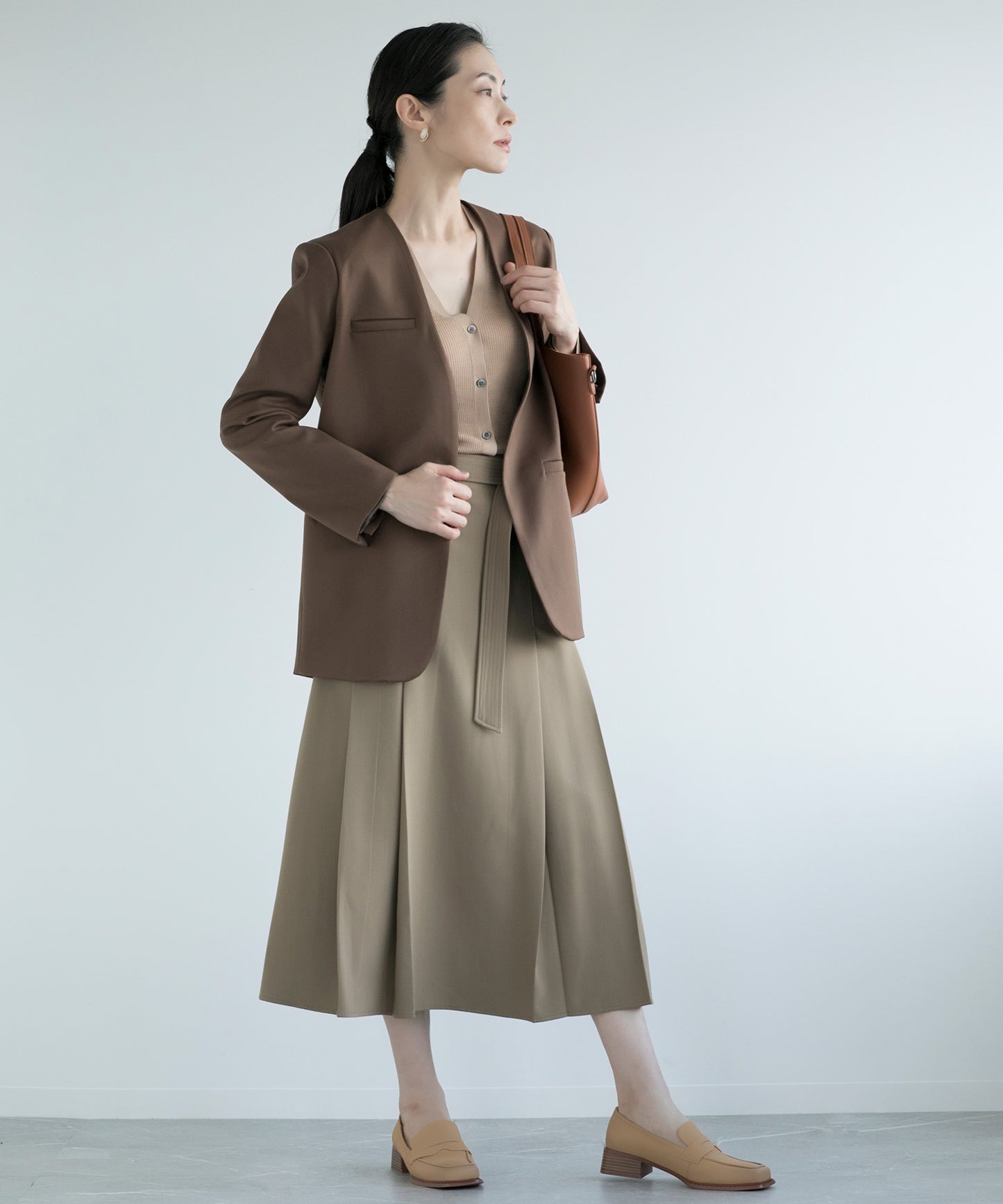 【DECADE CLASSIC】ノーカラー ジャケット