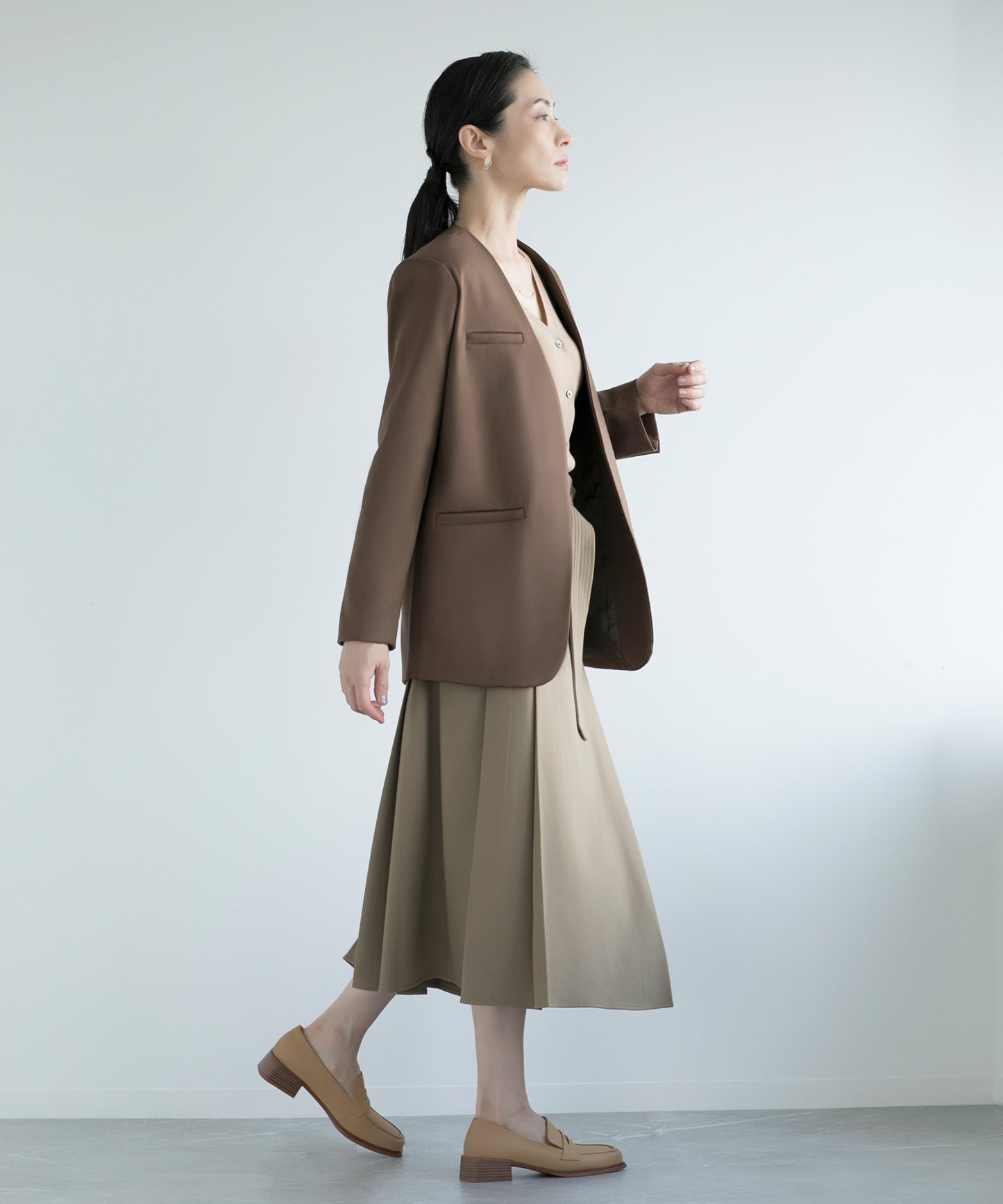 【DECADE CLASSIC】ノーカラー ジャケット