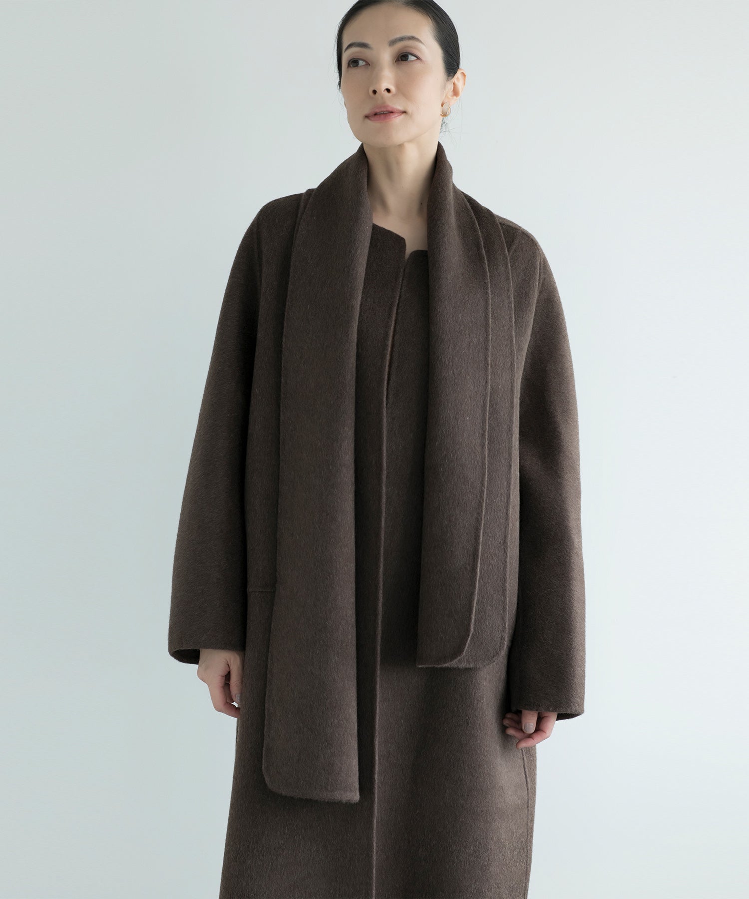 【DECADE CLASSIC】マフラーロングウールコート