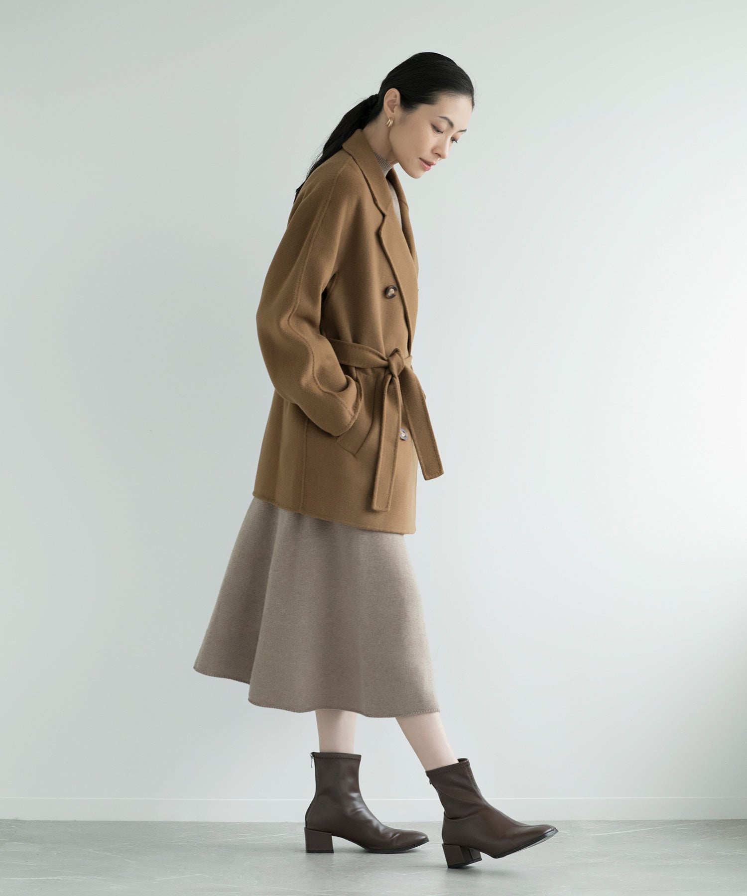 【DECADE CLASSIC】ベルト付き　チェスターコート