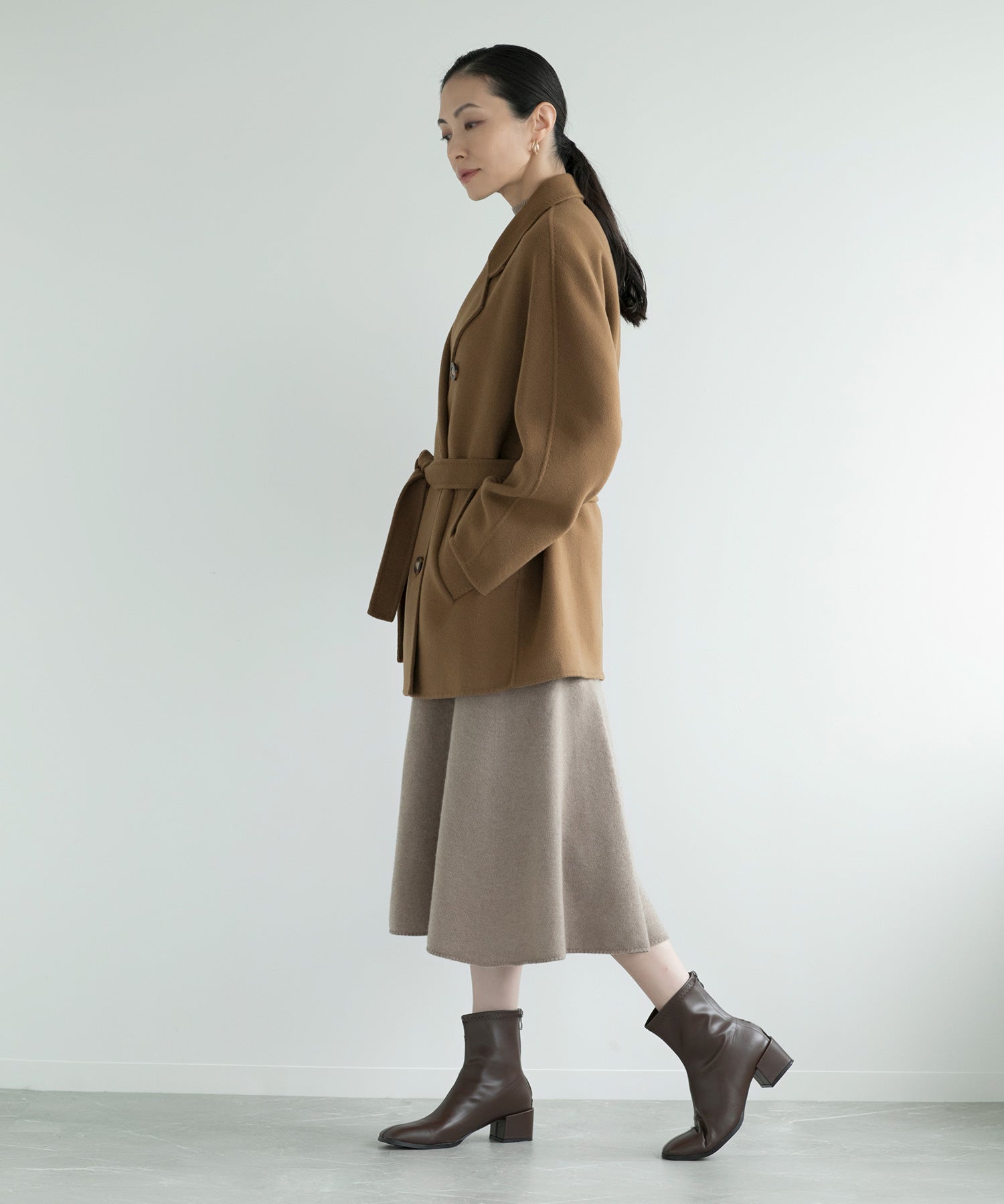 【DECADE CLASSIC】ベルト付き　チェスターコート