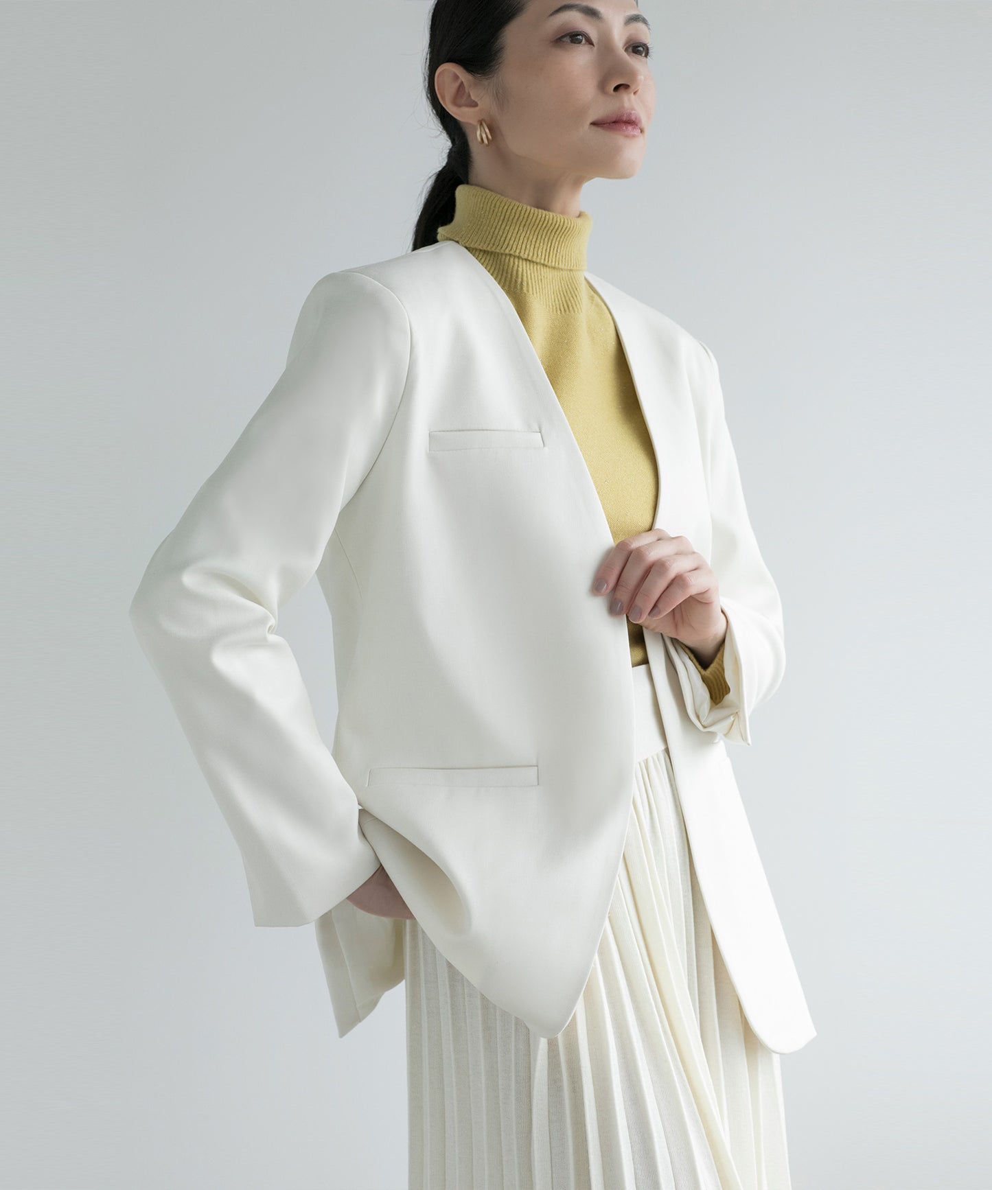 【DECADE CLASSIC】ノーカラー ジャケット