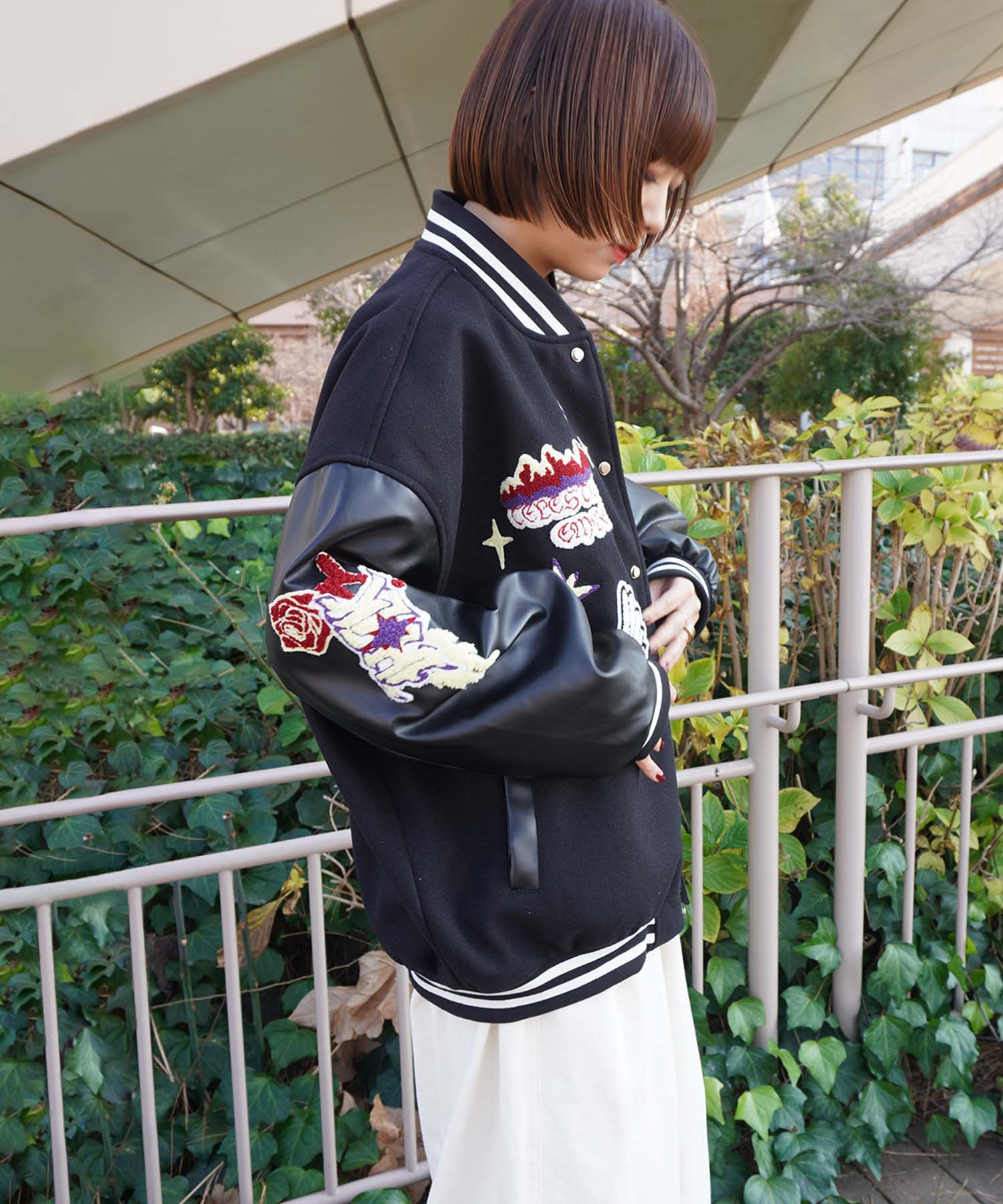 HOOK -original-　サガラ刺繍ワッペンスタジャン