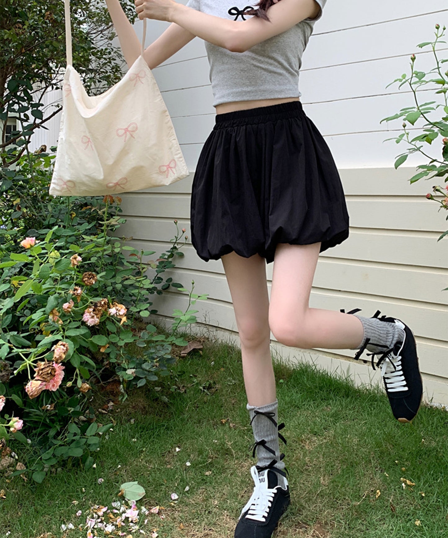 【Jasmine】バルーンシルエットショートパンツ