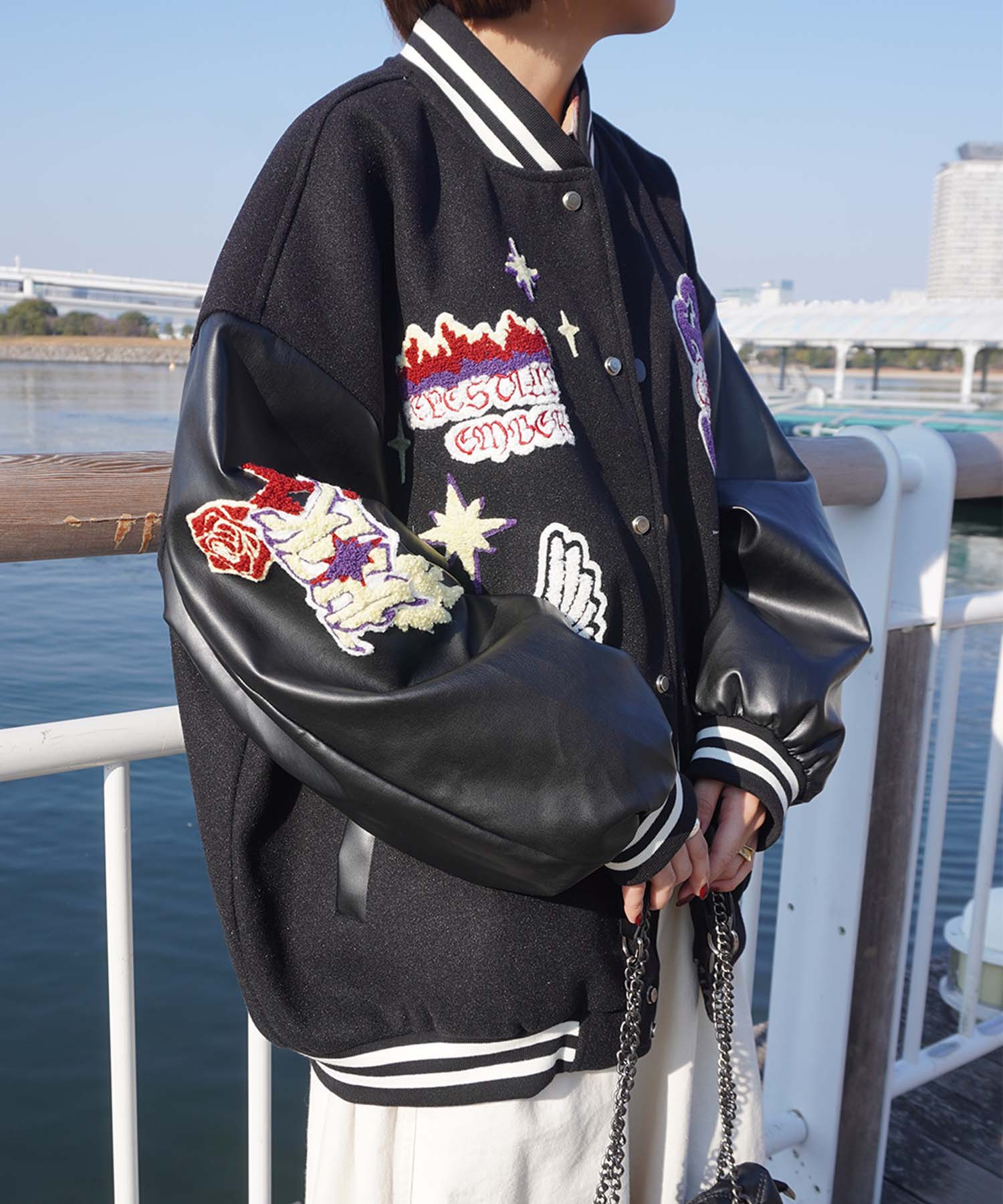 HOOK -original-　サガラ刺繍ワッペンスタジャン