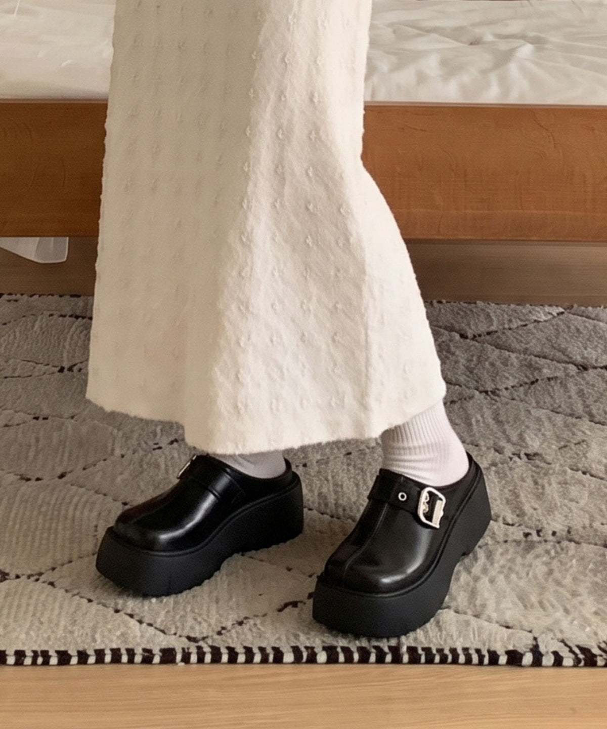 aimoha/厚底バックルデザインサボ