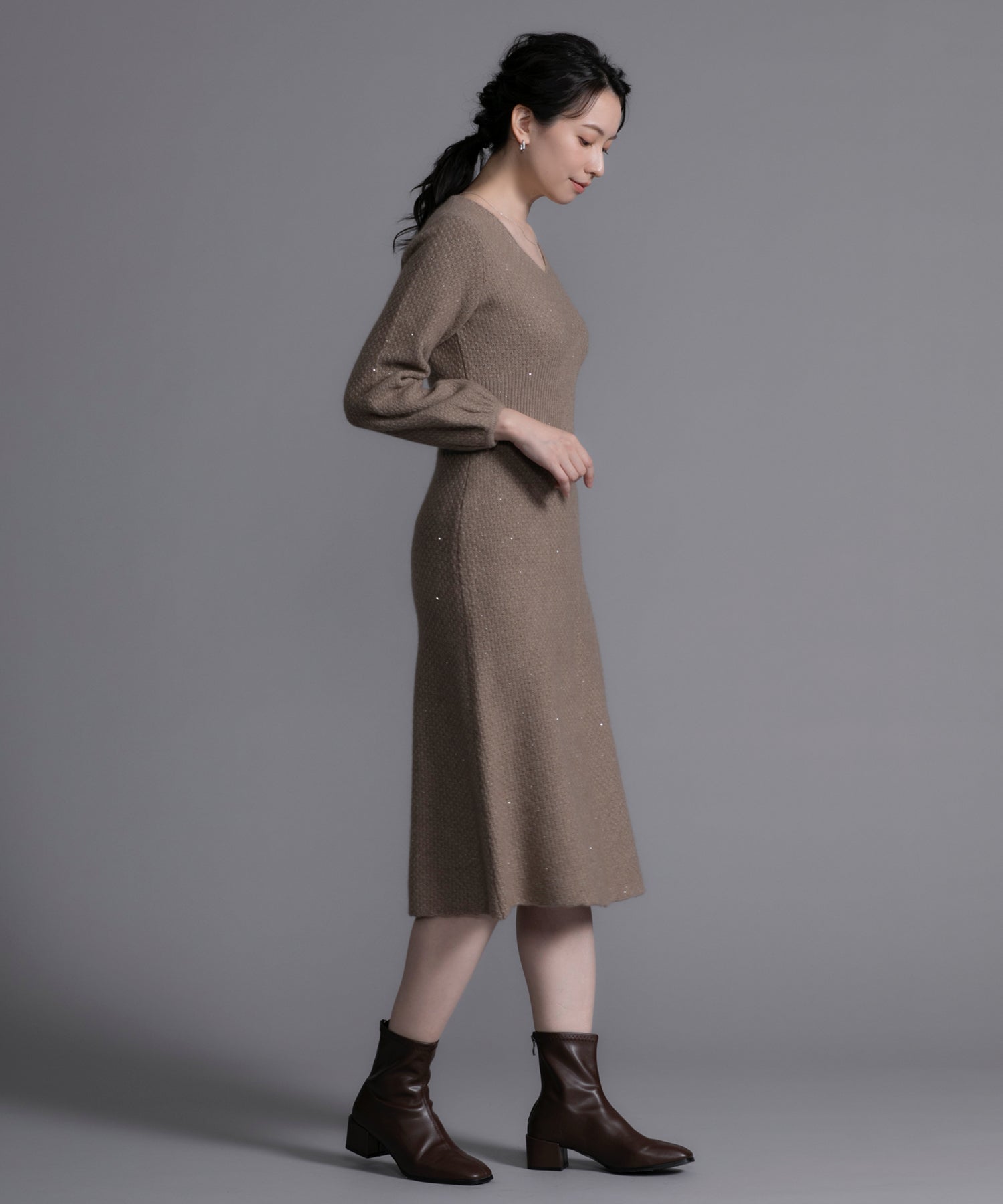 【DECADE CLASSIC】カシミヤ100％　ワンピース