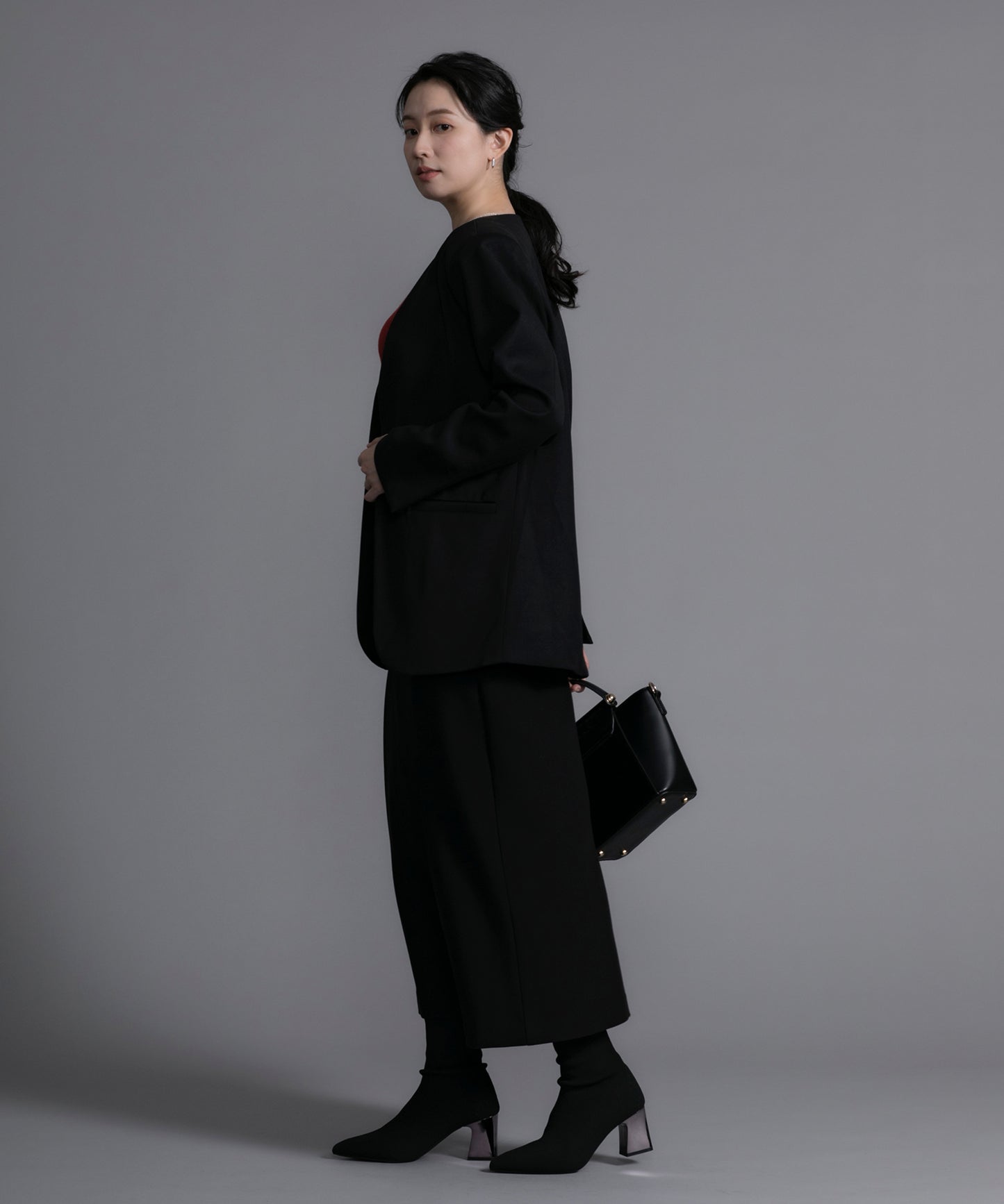 【DECADE CLASSIC】ノーカラー ジャケット