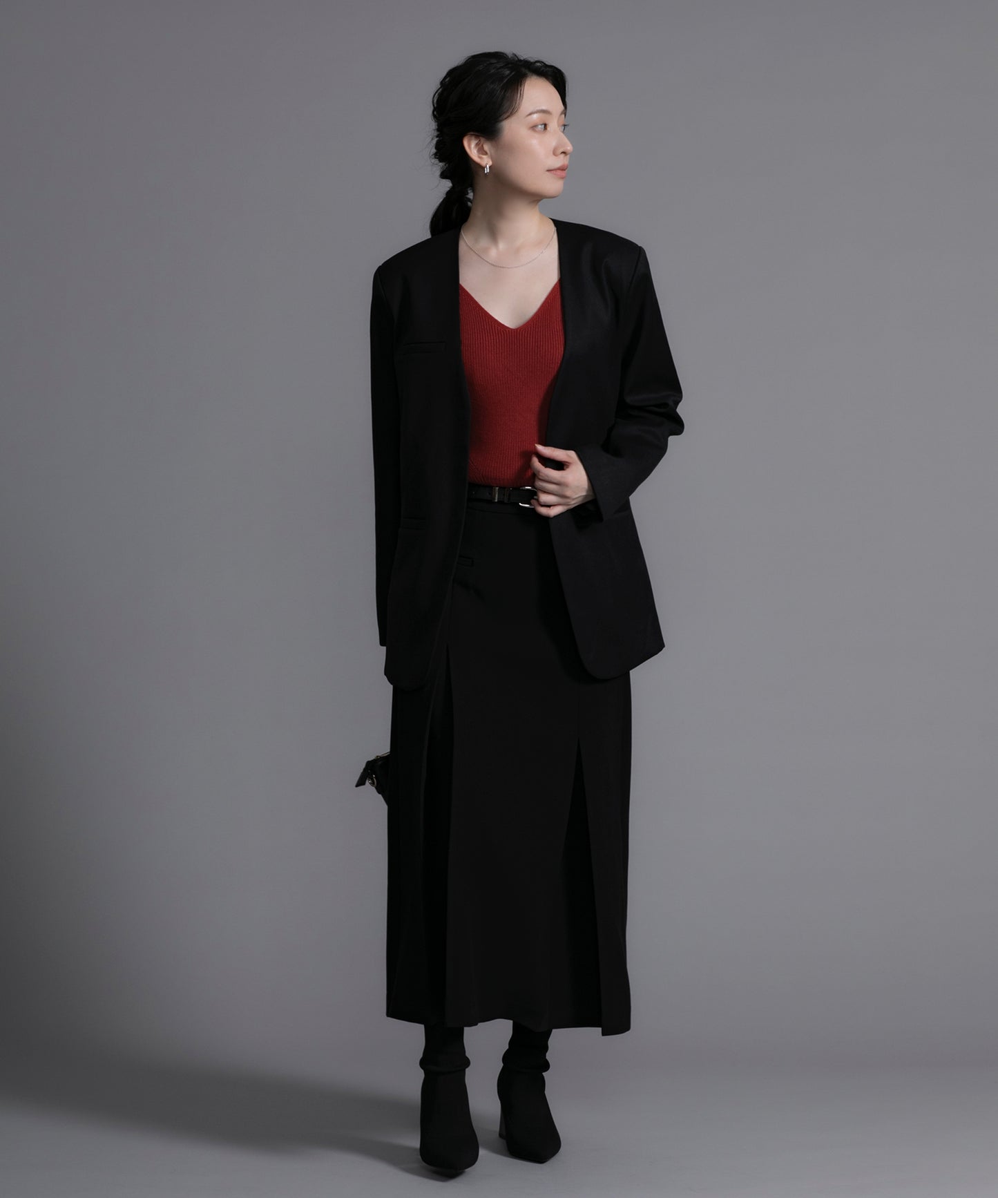 【DECADE CLASSIC】ノーカラー ジャケット