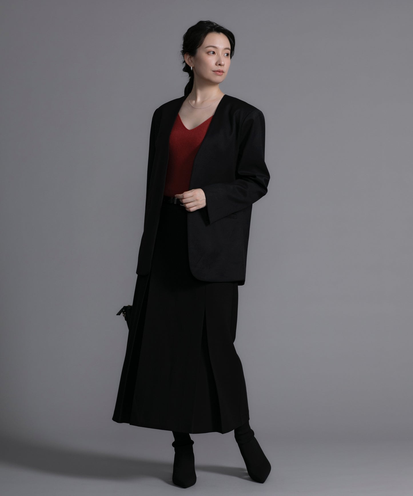 【DECADE CLASSIC】ノーカラー ジャケット