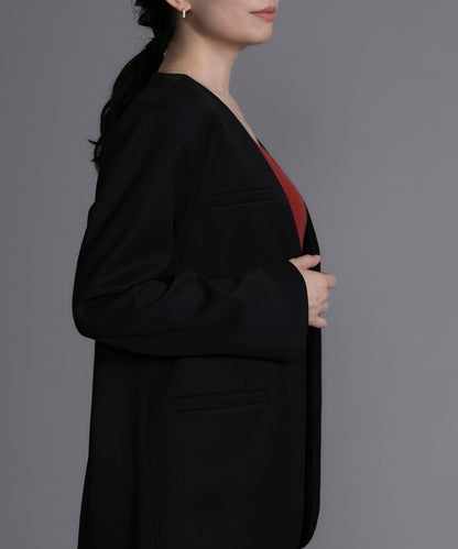 【DECADE CLASSIC】ノーカラー ジャケット