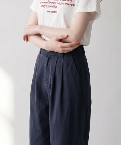 aimoha/ハイウエストワイドパンツ
